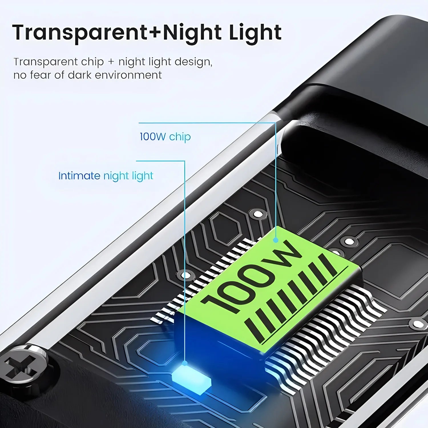 Experience Lightning-Fast Charging with Our Transparent Luminous 3-in-1 Super Fast Charging Cable – Perfect for iPhone 15, 14, 13 and More!