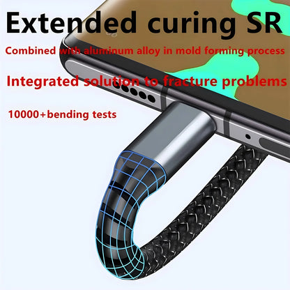 Experience Lightning-Fast Charging with Our Transparent Luminous 3-in-1 Super Fast Charging Cable – Perfect for iPhone 15, 14, 13 and More!